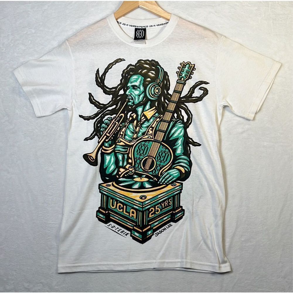 S.O. Terik Art Collective "UCLA JASON LEE “ reggae concert‎ T-shirt- women Small